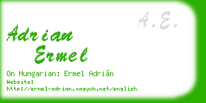 adrian ermel business card
